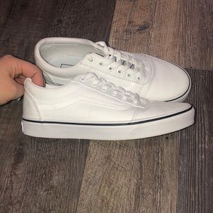 Women’s White Vans
